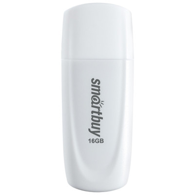 Память Smart Buy "Scout"  16GB, USB 2.0 Flash Drive, белый, 350455