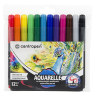 Набор акварельных маркеров Centropen "Aquarelle 8683" 12цв., кистевые, 1-9мм, европодвес, 281536