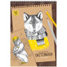 Скетчбук 40л., А4 ArtSpace "Craft style", на гребне, крафт, 80г/м2, 315921