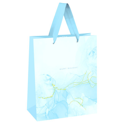 Пакет подарочный 26*32*12см MESHU "Marble pattern", фольга, матовая ламинация, 382324