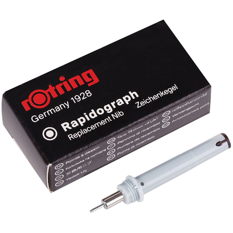 Пишущий элемент для рапидографа Rotring 0,6мм, картон. упаковка, 306612 Пишущий элемент для рапидографа Rotring 0,6мм, картон. упаковка, 306612