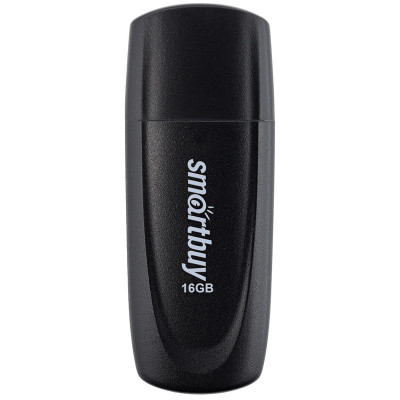 Память Smart Buy "Scout"  16GB, USB 2.0 Flash Drive, черный, 350452