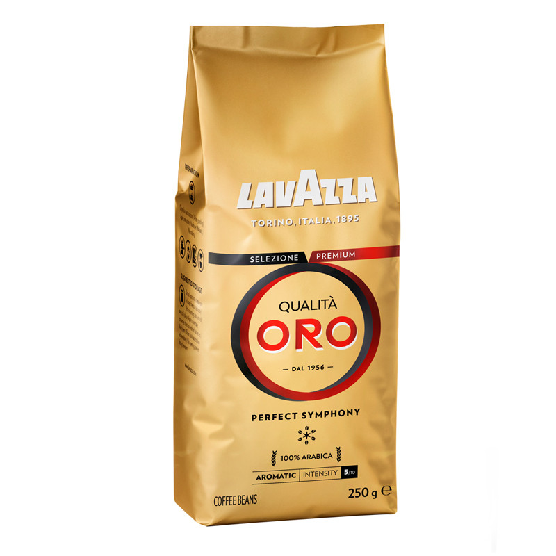 Кофе в зернах Lavazza "Qualita. Oro", вакуумный пакет, 250г, 232977
