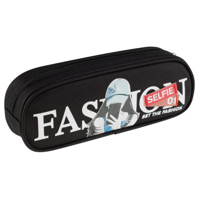 Пенал мягкий 225*95*50 MESHU "Fashion", 2 отделения, полиэстер, 378969