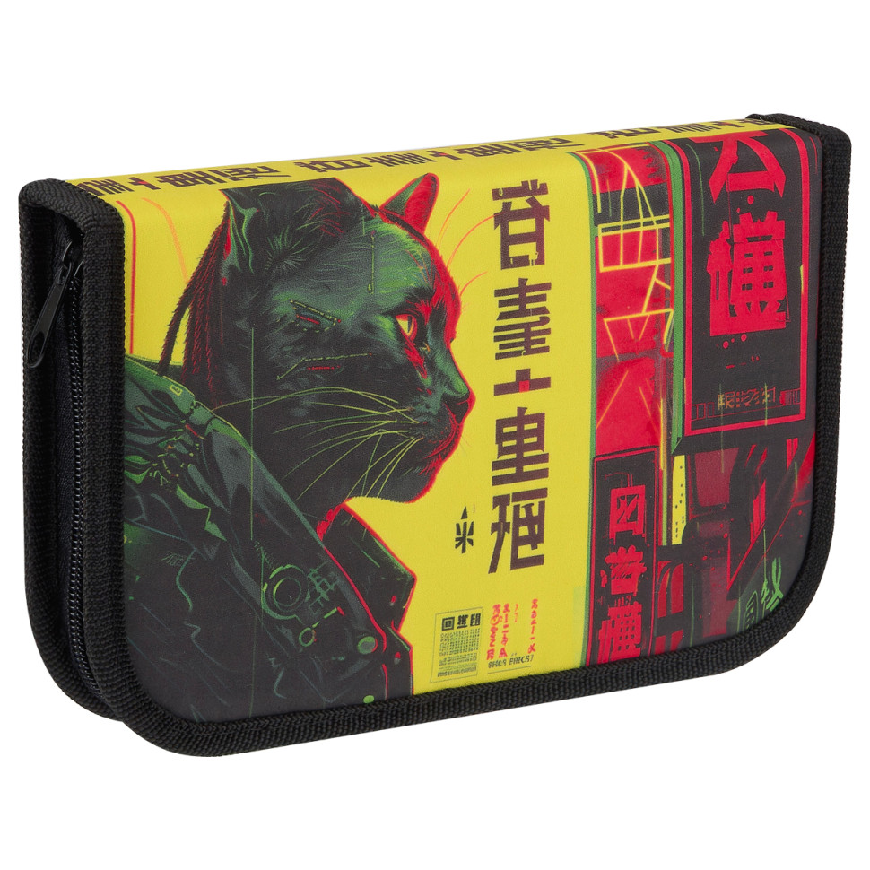 Пенал 1 отделение, 200*130 ArtSpace "Streets of Tokyo", две откидные секции, ткань, 380232