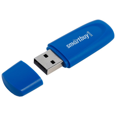 Память Smart Buy "Scout"  32GB, USB 2.0 Flash Drive, синий, 350457