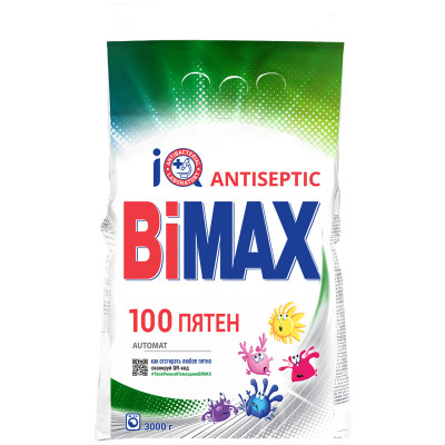 Порошок для машинной стирки BiMax "Color", 3кг, 284950