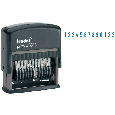 Нумератор автоматический Trodat 48313, 42*3,8мм, 13 разрядов, пластик (53198), 079516
