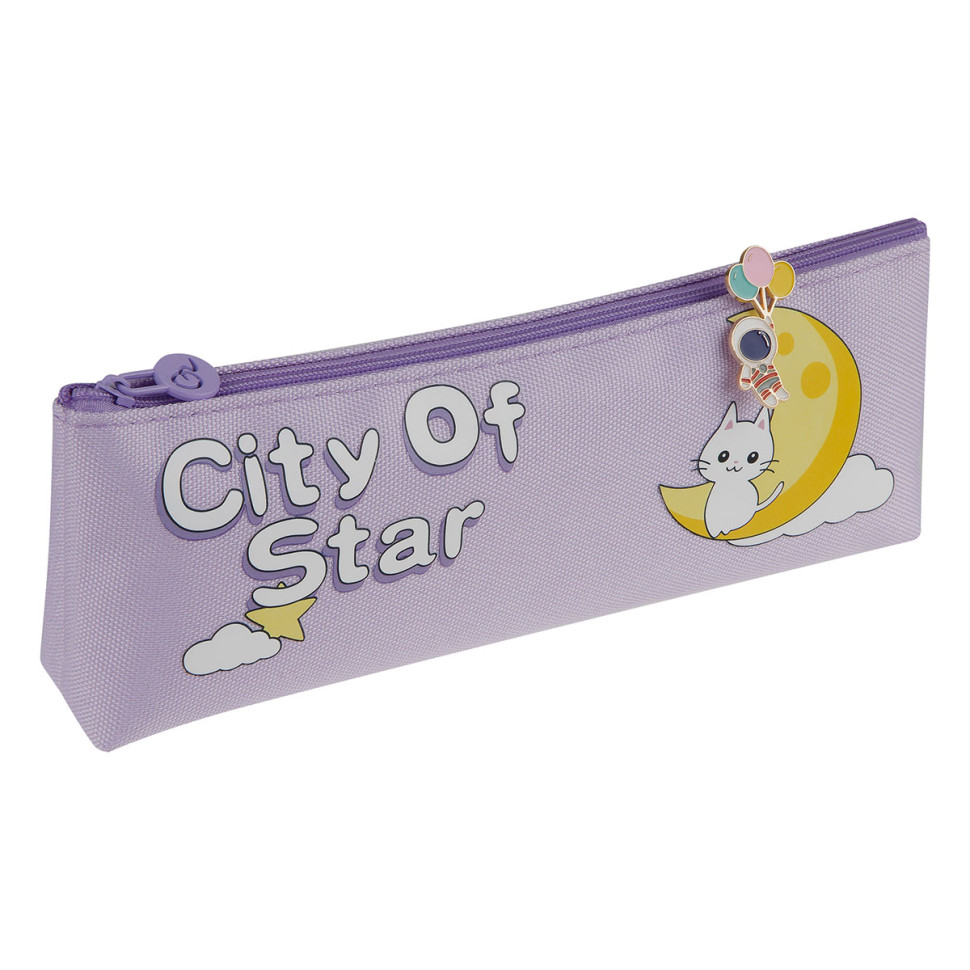 Пенал мягкий 205*75*30 MESHU "City Star", полиэстер, ПВХ, 378966