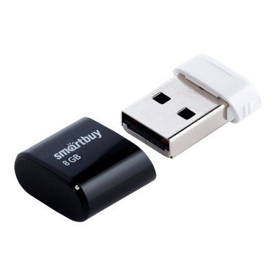 Память Smart Buy "Lara"  8GB, USB 2.0 Flash Drive, черный, 225757