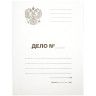 Папка-обложка OfficeSpace "Дело", Герб России, картон немелованный, 300г/м2, белый, до 200л., 200 штук, 257314