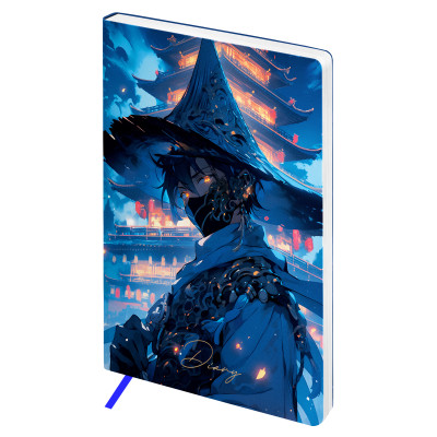 Ежедневник недатированный, А5, 136л., мягкий переплет, кожзам, BG "Anime. Samurai", 370252