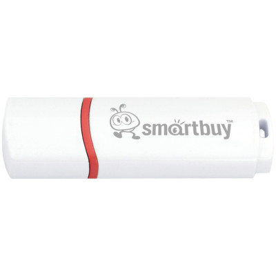 Память Smart Buy "Crown"  8GB, USB 2.0 Flash Drive, белый, 218759